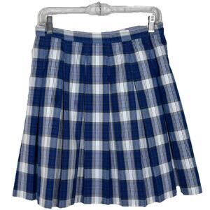 Dennis plaid skirt Sz Juniors size 3,  pleated school uniform 18 in long